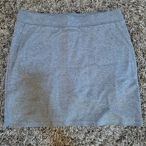 Croft & Barrow Gray Mini Skirt